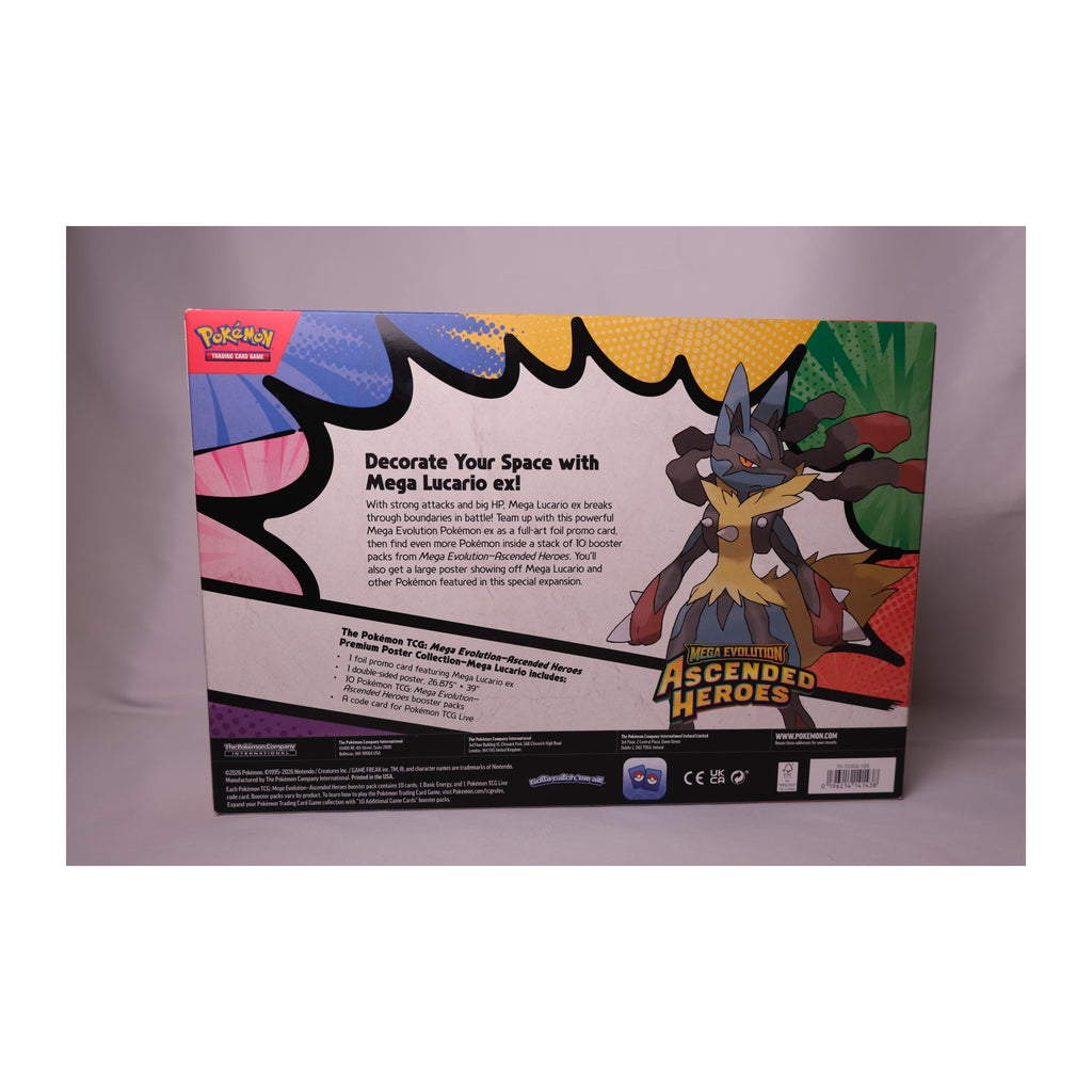 Ascended Heroes Premium Poster Collection Mega Lucario Pokemon
